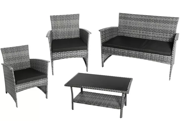 Oleskeluryhma Tobago harmaa - Trädgårdsmöbelgrupper - 6410412616616 - 2