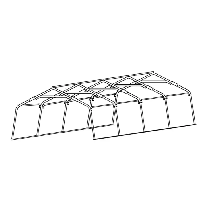 Prohall 4,5x13m Ram - Presenningstält och hallar - 6438014228426 - 1