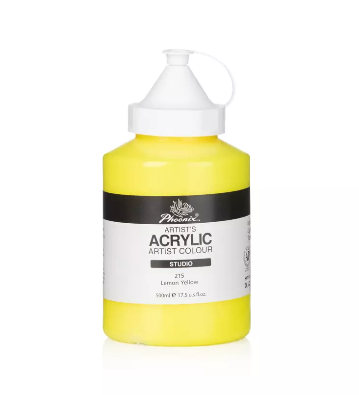 Phoenix Artist Studio 500ml akrylfärg - Akrylfärger och målarfärger - 6941985237316 - 1