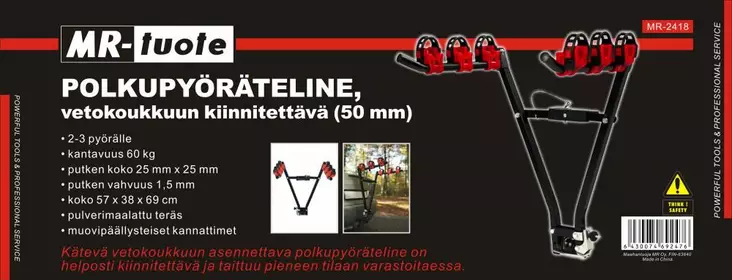 Polkupy=C3=B6r=C3=A4teline 2-3 py=C3=B6r=C3=A4lle - Cykeltillbehör och reservdelar - 6430074692476 - 1