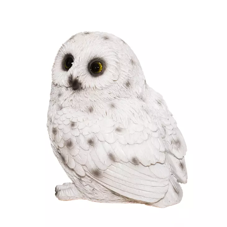 Uggle Trädgårdsstaty 14cm vit - Trädgårdsdekorationer - 6410416026596 - 1