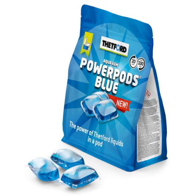 PowerPod Blue 20 st PODS för avfallstank - Husvagnstoaletter och tillbehör - 8710315995466 - 1