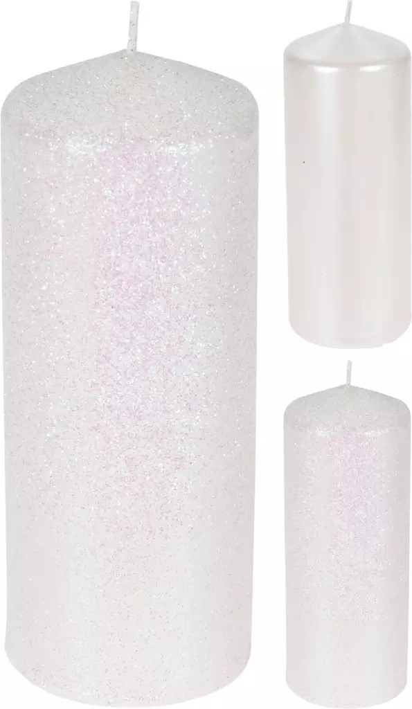 P=C3=B6yt=C3=A4kynttil=C3=A4 valkea 18 cm 20h - Ljus och lyktor - 8719987653506 - 1