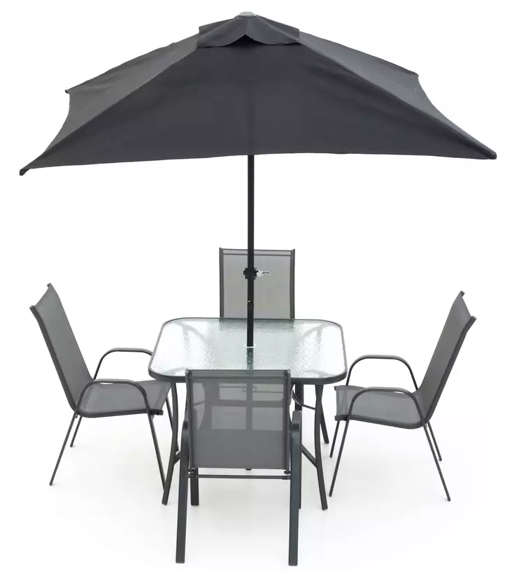 Puutarhakalusto Cannes 6-osainen - Trädgårdsmöbelgrupper - 6410413256576 - 1