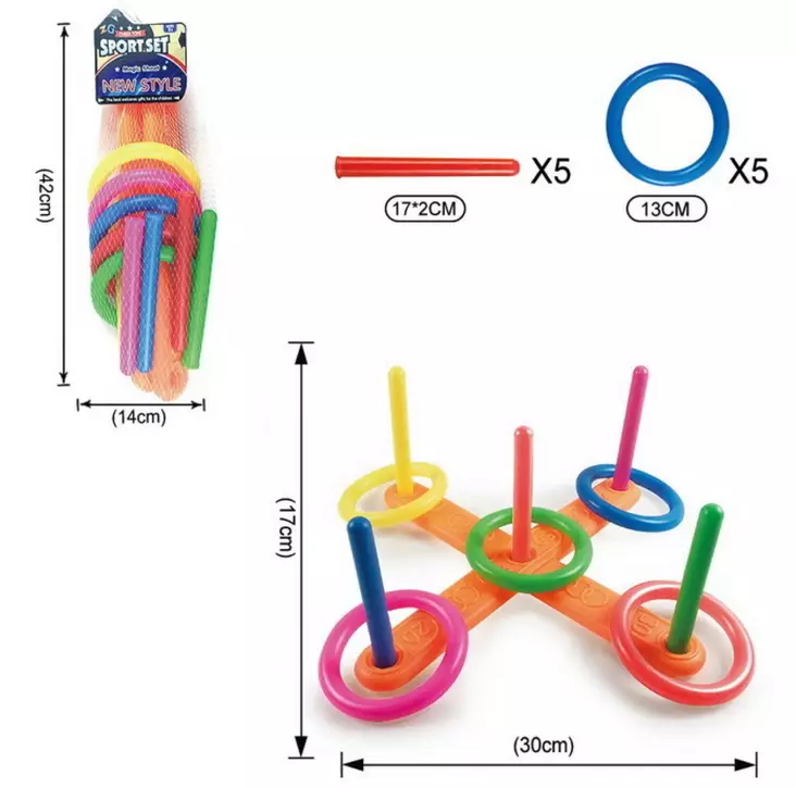 Renkaanheittopeli - Utomhusleksaker - 6438484004506 - 1