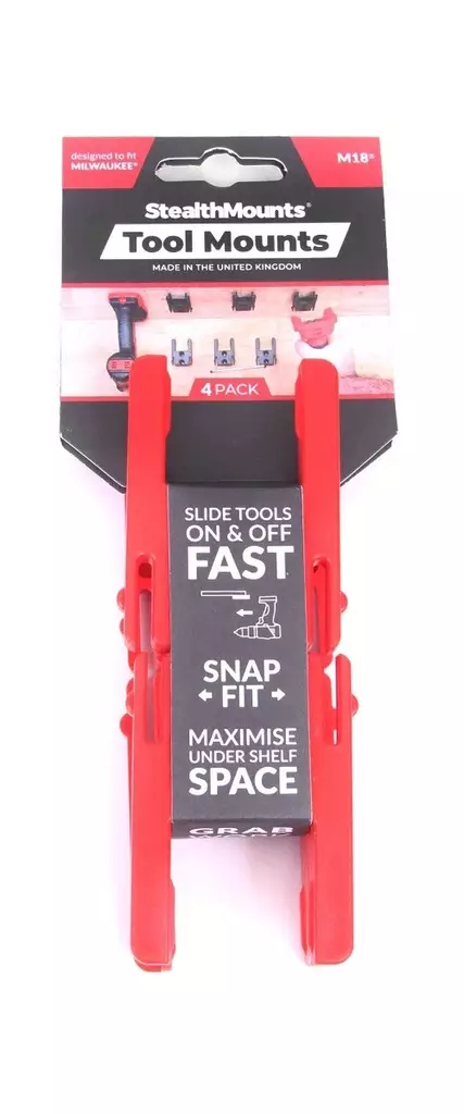 StealthMounts maskinhållare för Milwaukee chassi 4st - Batterier och laddare - 6503279368986 - 1
