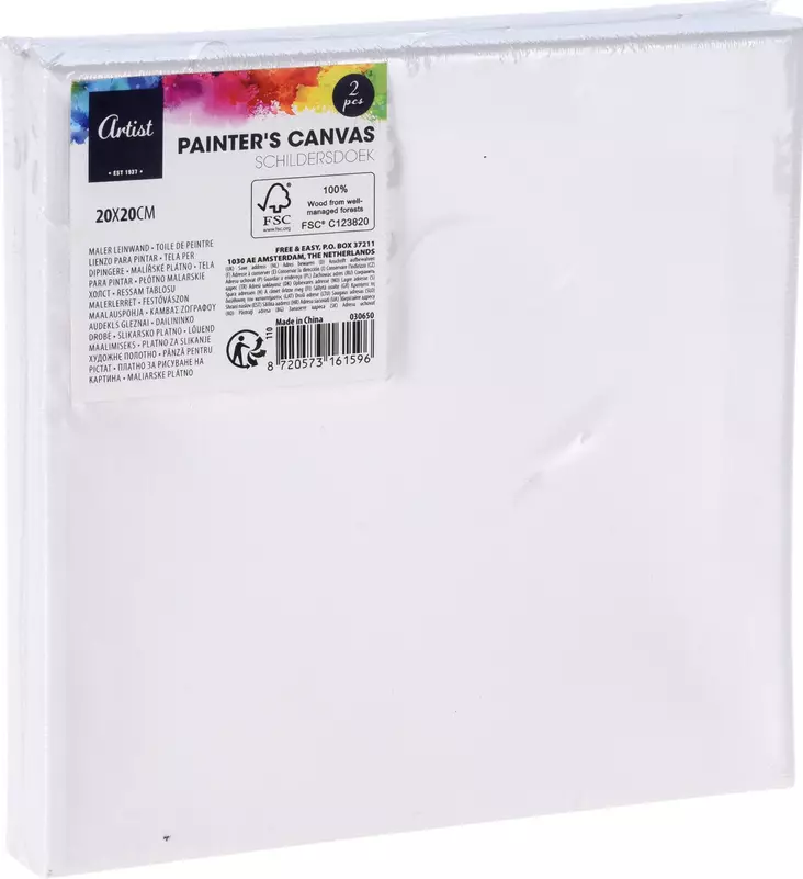 Taulupohja Canvas 2 kpl=20 - Målardukar och tavlor - 8720573161596 - 1