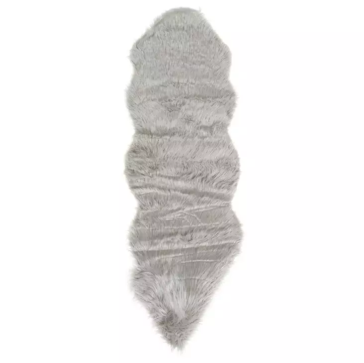 Turkistalja 180 x 60 harmaa - Fårskinn, kohudar, konstgjorda hudar - 6410412973696 - 1