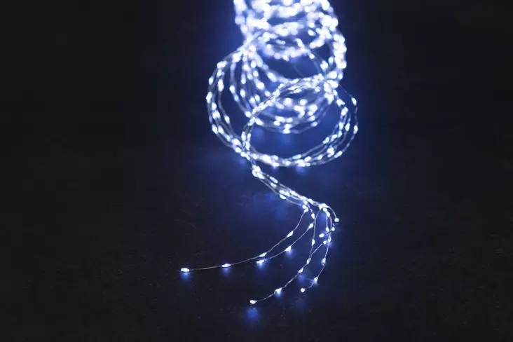 Valoketju micro LED syklon valkoinen - Dekorationsljus - 6410413306196 - 1