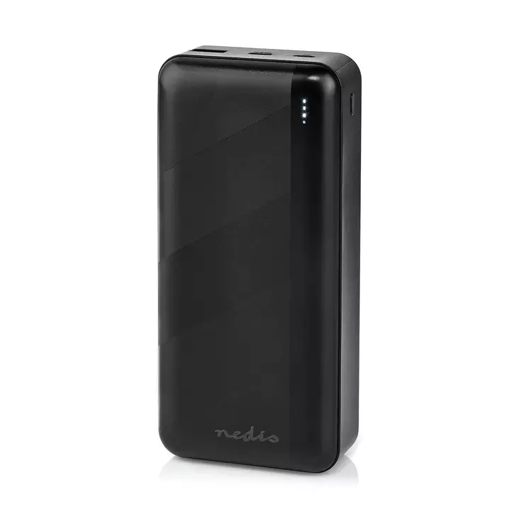 Powerbank | 30000 mAh | 1.5 / 2.0 / 3.0 A | Antal utgångar: 2 | Utgångsanslutning: 1x USB-A / 1x USB-C | Ingångsanslutning: 1x Micro USB / 1x USB-C | PD3.0 20W | Litium-polymer - Powerbanks - 5412810418596 - 1