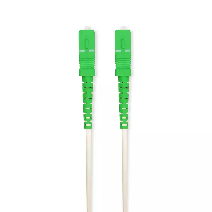 Patchkabel av glasfiber | SMF (Single Mode Phase) | SC/APC | SC/APC | 100 Gbps | 2.00 m | Vit | Gift Box with Euro Lock - Dator och nätverk - 5412810464296 - 1