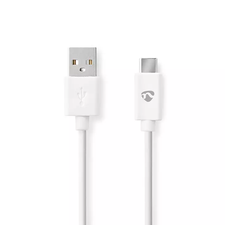 USB-kabel | USB 2.0 | USB-C Hane | USB-C Hane | 60 W | 480 Mbps | Nickelplaterad | 3.00 m | Rund | PVC | Svart | Låda - Dator och nätverk - 5412810481156 - 1