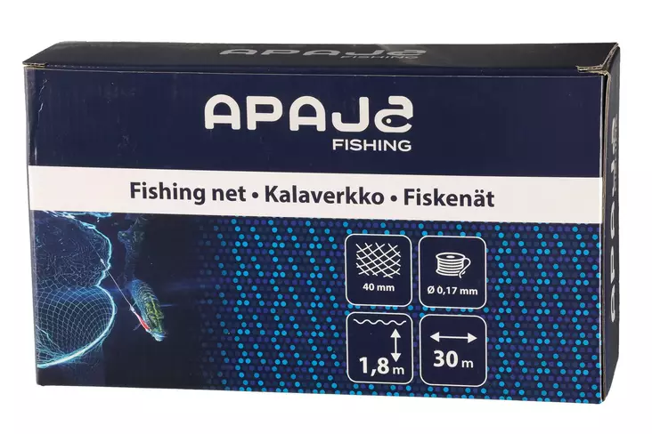 Kalaverkko 40 mm 0,17 mm 1,8 m 30 m - Fiskenät och burar - 6410416239286 - 1