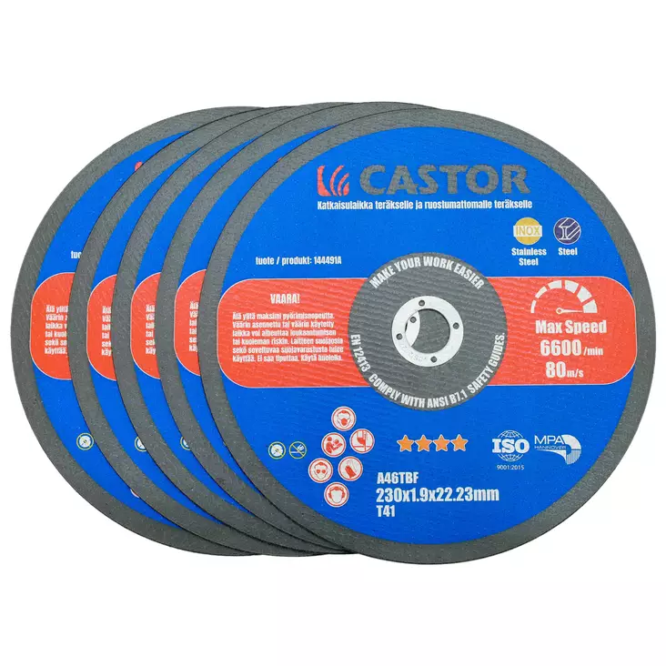 Katkaisulaikka 5kpl, metalli/RST - Skivor för vinkelslipmaskin - 6438168116686 - 1