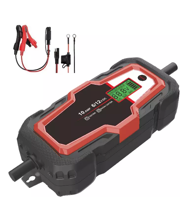 Batteriladdare Smart Litium 10A - Smartladdare för 6V/12V-batterier - Batteriladdare och starthjälp - 6438168122366 - 1