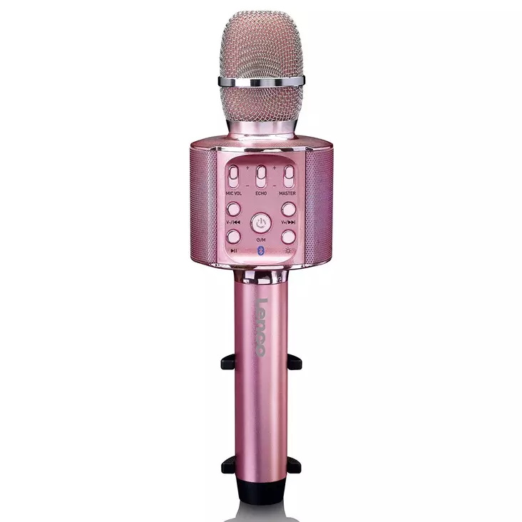 Bluetooth® Karaokemikrofon med högtalare och belysning Rosa - Mikrofoner och karaokemaskiner - 8711902042136 - 10