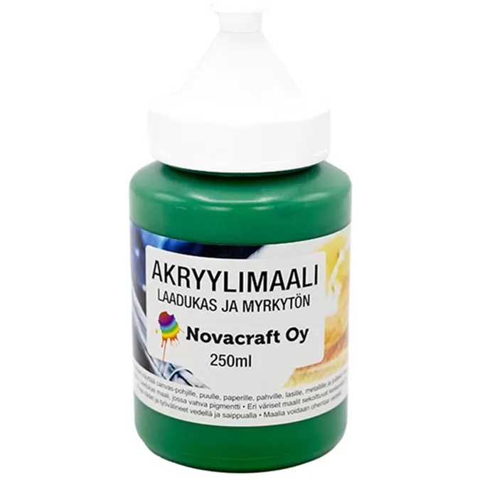 Akryylimaali 250 ml vihreÃ¤ - Akrylfärger och målarfärger - 6429810234056 - 1