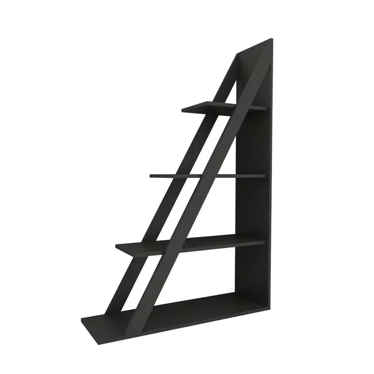 Bokhylla Hanah Home Arven Antracit Spånskiva 100x150x29,5 cm - Bokhyllor - 8683342592246 - 1