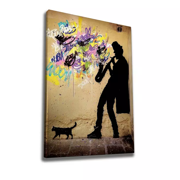 Canvastavla Wallity Flerfärgad Bomull/Polyester 70x100 cm - Tavlor och ramar - 8683342478816 - 1