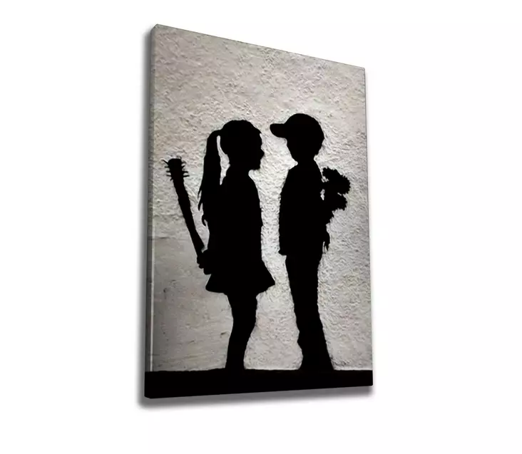 Canvastavla Wallity Flerfärgad Bomull/Polyester 50x70 cm - Tavlor och ramar - 8683342479226 - 1