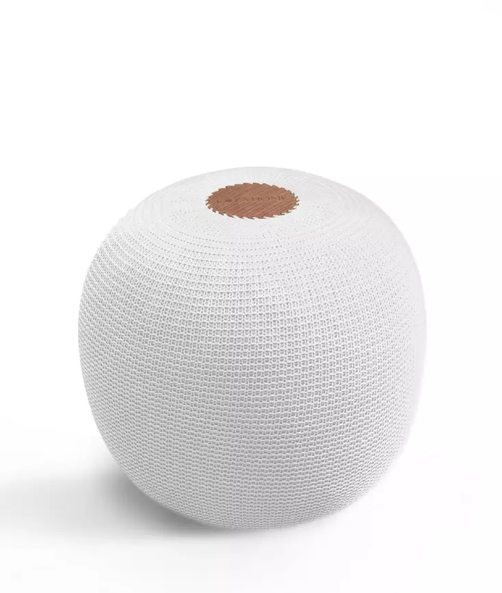 Pouf Aberto Design Fluffy Beige Akryl 40x40x45 cm - Möbler - 8683342532716 - 1