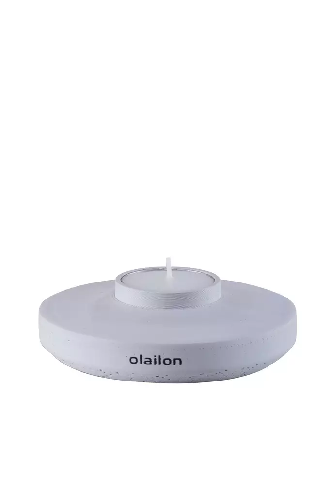 Doftljus Aberto Design Space Grey Grå Betong Paraffin Soya 10,5x3,8 cm - Ljus och lyktor - 8684282969136 - 1