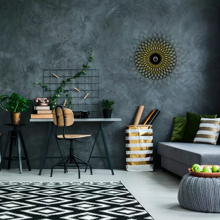 Vägglampa Opviq Fellini Svart Metall 50 x 12 x 50 cm - Tak- och vägglampor - 8681875649666 - 1