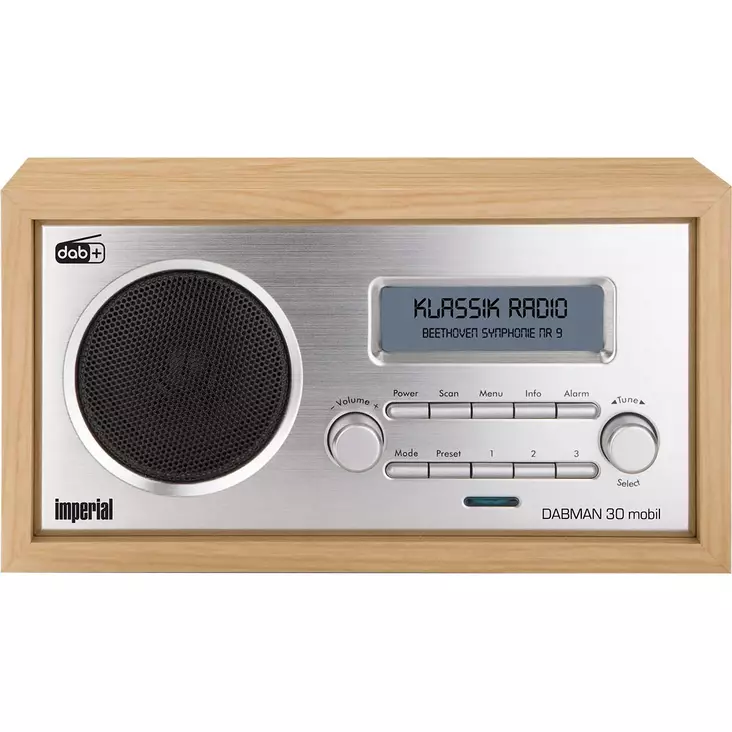 DABMAN 30 Mobil DAB+ / FM-radio Trä - Radioapparater - 4024035129006 - 1