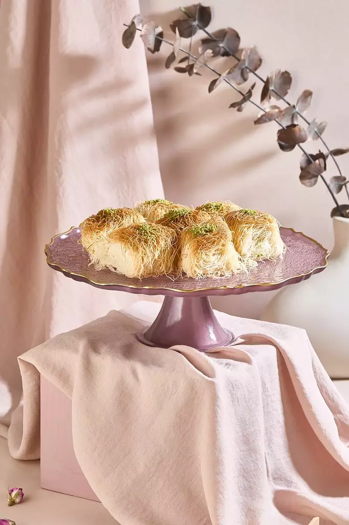 Tårtfat Hermia Goblen Damson Glas 28 cm - Tallrikar - 8684283796236 - 1