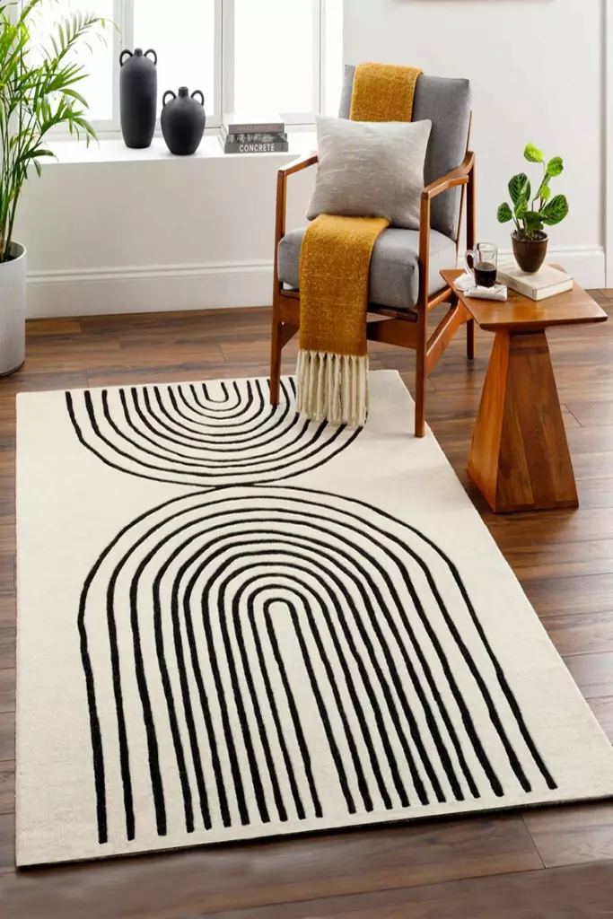 Matta Conceptum Smallpox Ecru Polyester 60x100 cm - Små mattor och gångmattor - 8684283428656 - 1