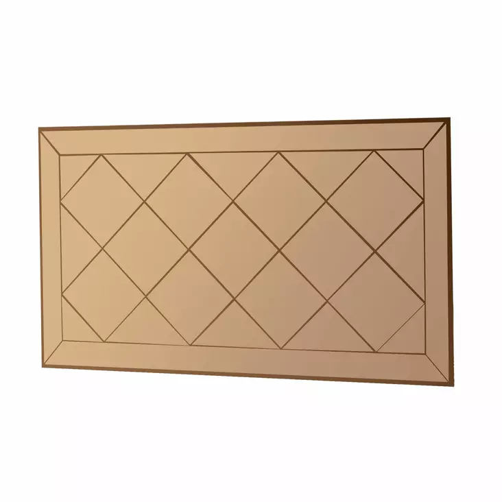 Spegel Hanah Home Zeora Brons Mdf 60x120x2,2 cm - Speglar - 8684282429616 - 1