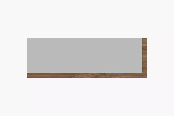 Spegel Hanah Home Lariya Vit Valnöt MDF 40x120x2,2 cm - Speglar - 8684282667506 - 1