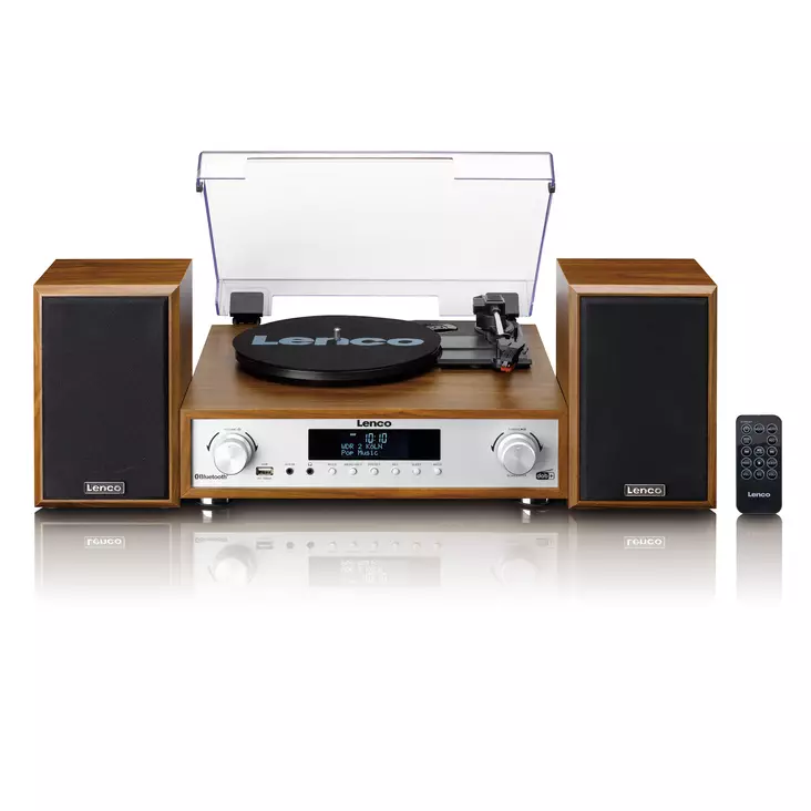 HiFi Stereoanläggning med skivspelare, DAB+/FM-radio och Bluetooth® Wood - Skivspelare och nålar - 8711902080046 - 10