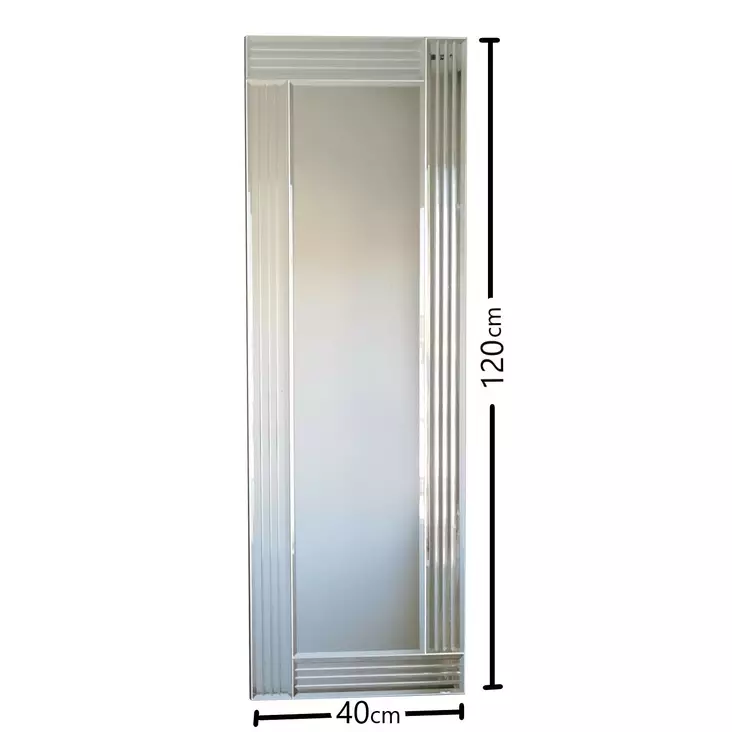 Spegel Hanah Home A303D Silver MDF 40x120 cm - Speglar - 8681875708356 - 1