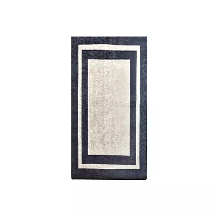 Gångmatta Conceptum Hypnose Black Frame Flerfärgad Polyester 80x300 cm - Små mattor och gångmattor - 8681875895766 - 1
