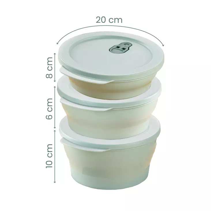 Förvaringslåda Set Hermia Flerfärgad Plast 9 Delar - Matlådor och matförvaringsbehållare - 8684282978176 - 1