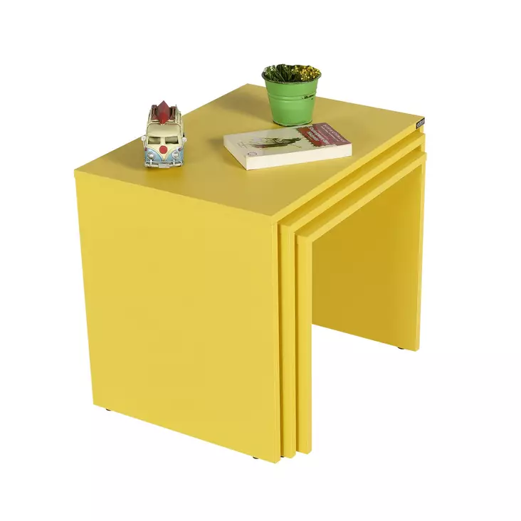 Nestingbord Hanah Home Shp103Hh Gul Spånskiva 55x47x40 cm - Bord - 8684282333746 - 1