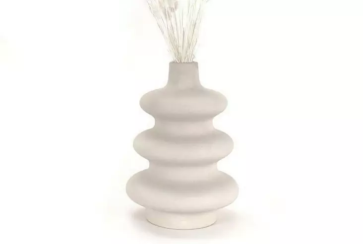 Vas Aberto Design CY0111 Cream Keramik 19x19x28 cm - Hängande blomkrukor och vaser - 8684282979036 - 1