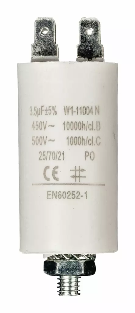 Kondensator | 3.5 uF | 450 V | Faston | 1 st. - Reservdelar - 5412810230716 - 1