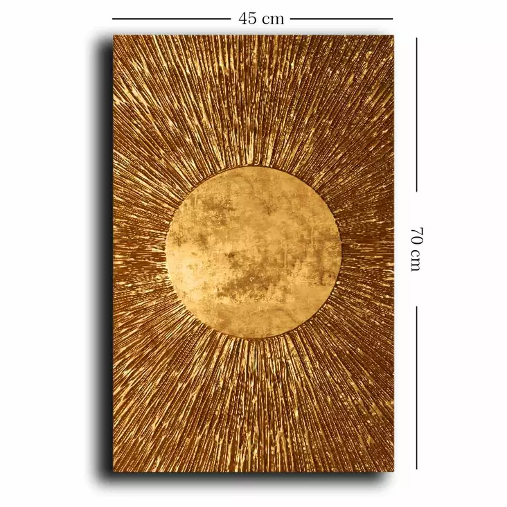 Canvastavla Wallxpert Guld Canvas 45x70 cm - Tavlor och ramar - 8683743825646 - 1