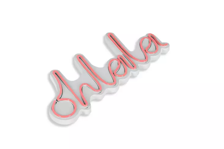 LED Väggdekor Wallity Oh La La Rosa Plast 36x15 cm - Ljussmycken och ljusfigurer - 8682870289246 - 1