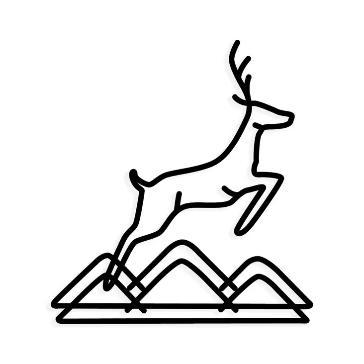 Väggdekor Metall Wallity Amentes Svart Metall 49x51 cm - Dekorationer, prydnadsföremål - 8684283349456 - 1