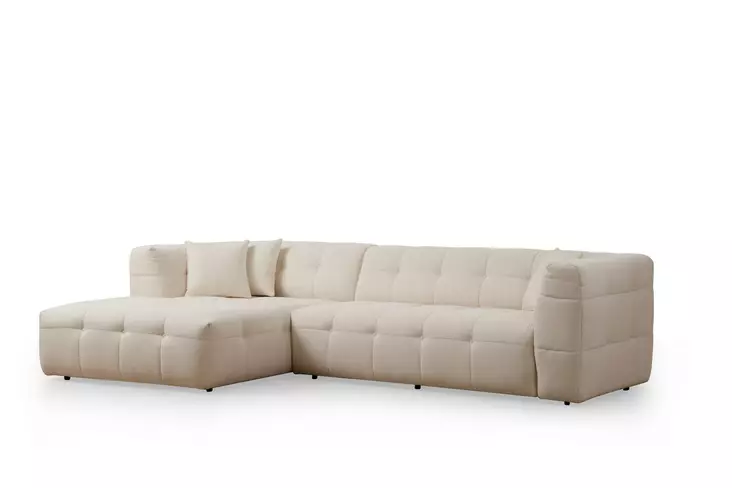 Hörnsoffa Atelier del Sofa Cady Beige Polyester 300x150x72 cm - Soffor - 8683742673866 - 1