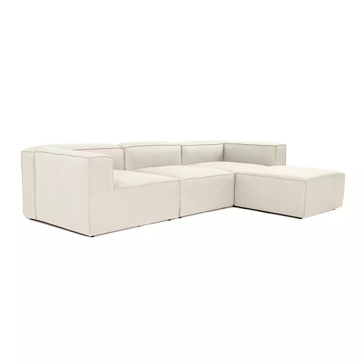 Hörnsoffa Atelier del Sofa Fora Ecru Linne 297x190x66 cm - Soffor - 8684282395836 - 1
