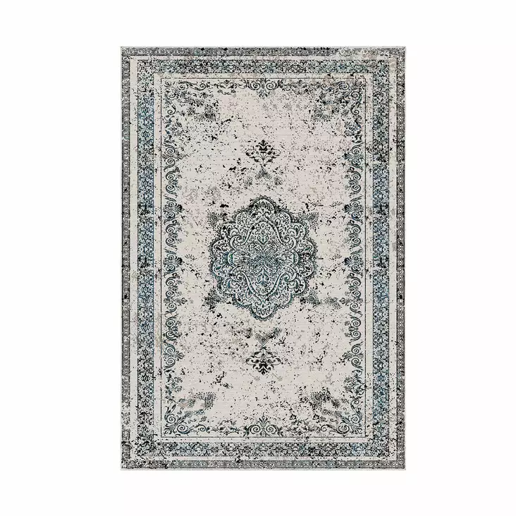 Badrumsmatta Set Mijölnir Flerfärgad 100% Polyester Halkfri Antibakteriell 50x60 cm & 60x100 cm - Badrumsmattor och våtrumsmattor - 8683342420686 - 1
