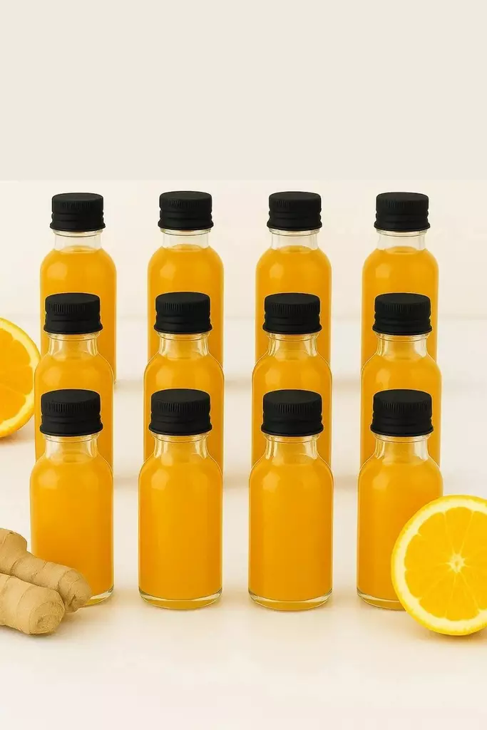 Glasflaskset Hermia Transparent Svart Glas 12 Delar - Serveringsfat - 8684283873616 - 1