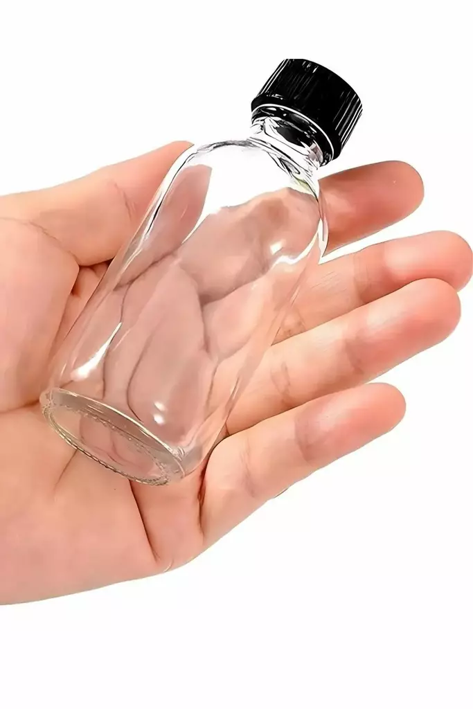 Glasflaskset Hermia Transparent Svart Glas 6 Delar - Serveringsfat - 8684283873746 - 1