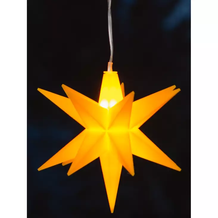 Led Valokoriste tähti roikkuva keltainen - Ljussmycken och ljusfigurer - 6410416386096 - 1