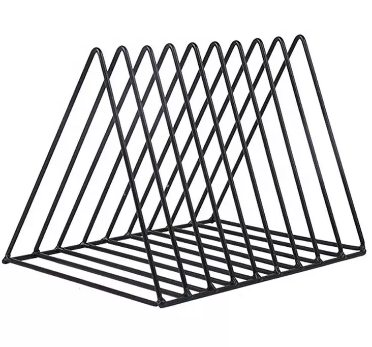 Tidskriftshållare Hanah Home Alvin Svart Metall 28x21x23 cm - Skrivbordstillbehör - 8684282608066 - 1