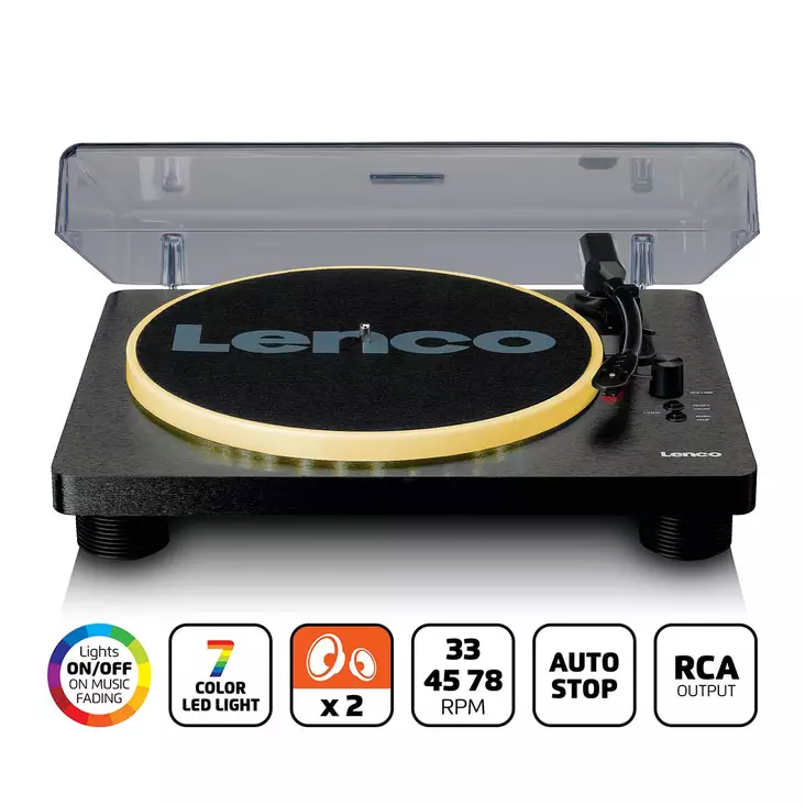 Skivspelare med högtalare för PC-kodning och belysning - Skivspelare och nålar - 8711902066996 - 1